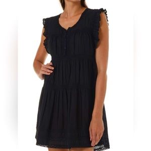 NWT Melissa Odabash Rebekah Beach Cover-Up Dress, Black, Small